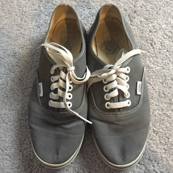 plain grey vans